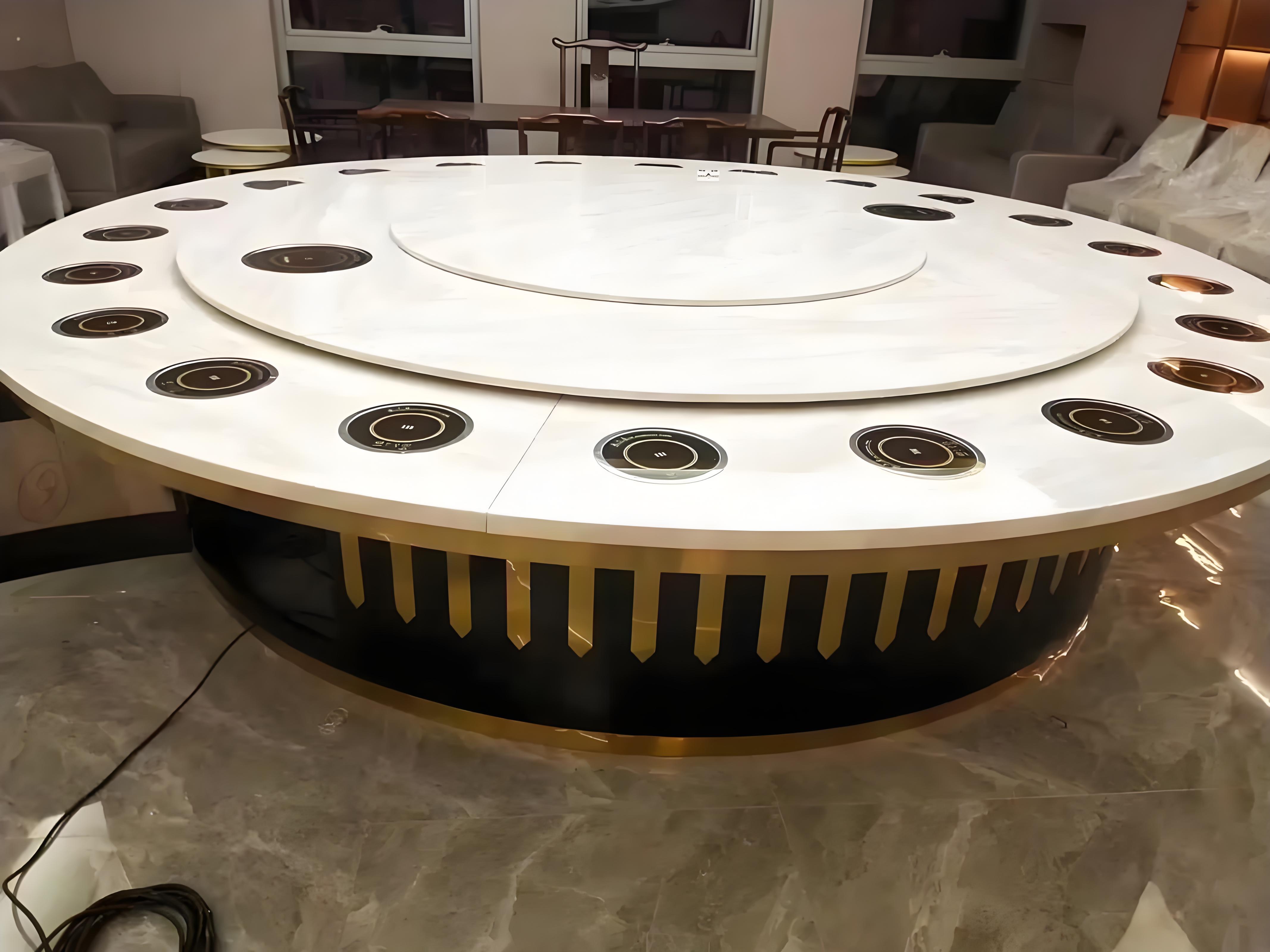 梅州市旋转火锅桌地锅鸡灶台 - 价格